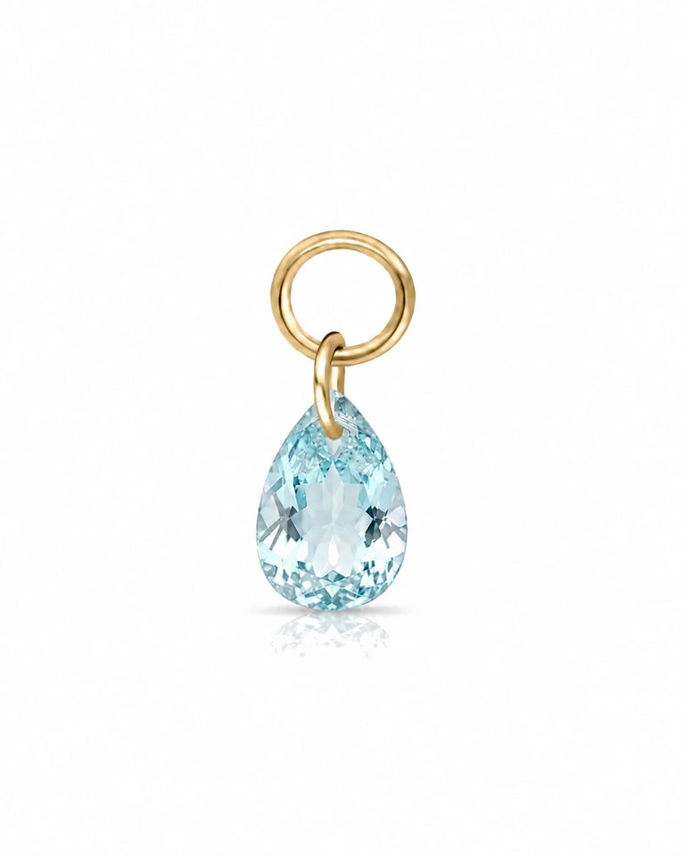 Blauer Topas Anhänger in 585 Gelbgold