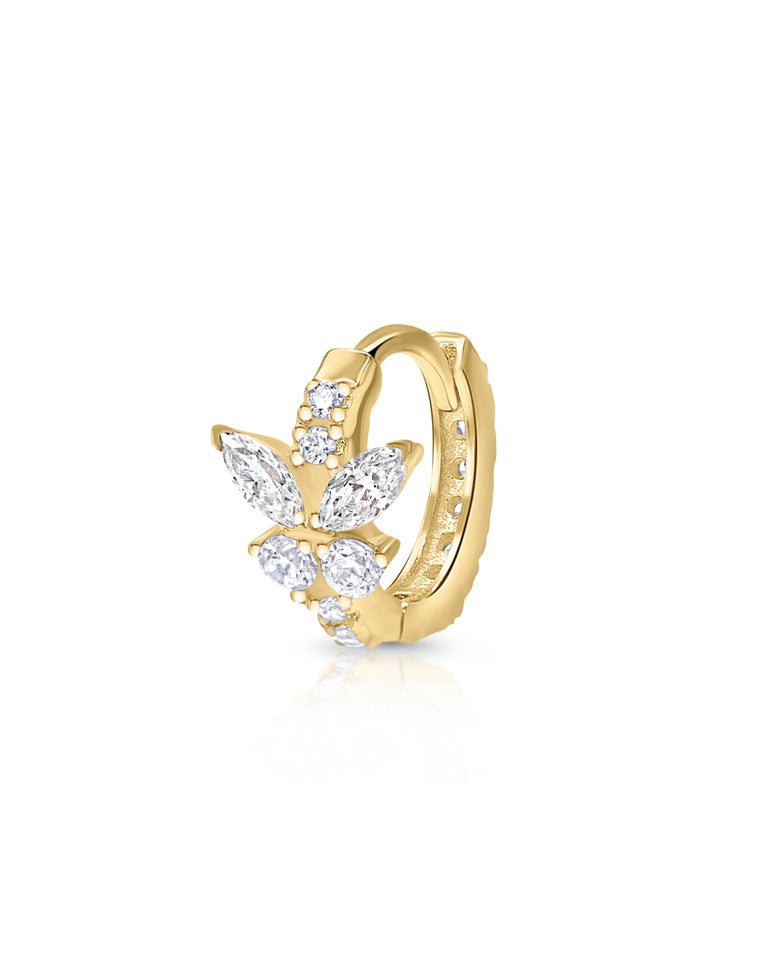 Schmetterling Creole in 6 mm aus 585er Gold