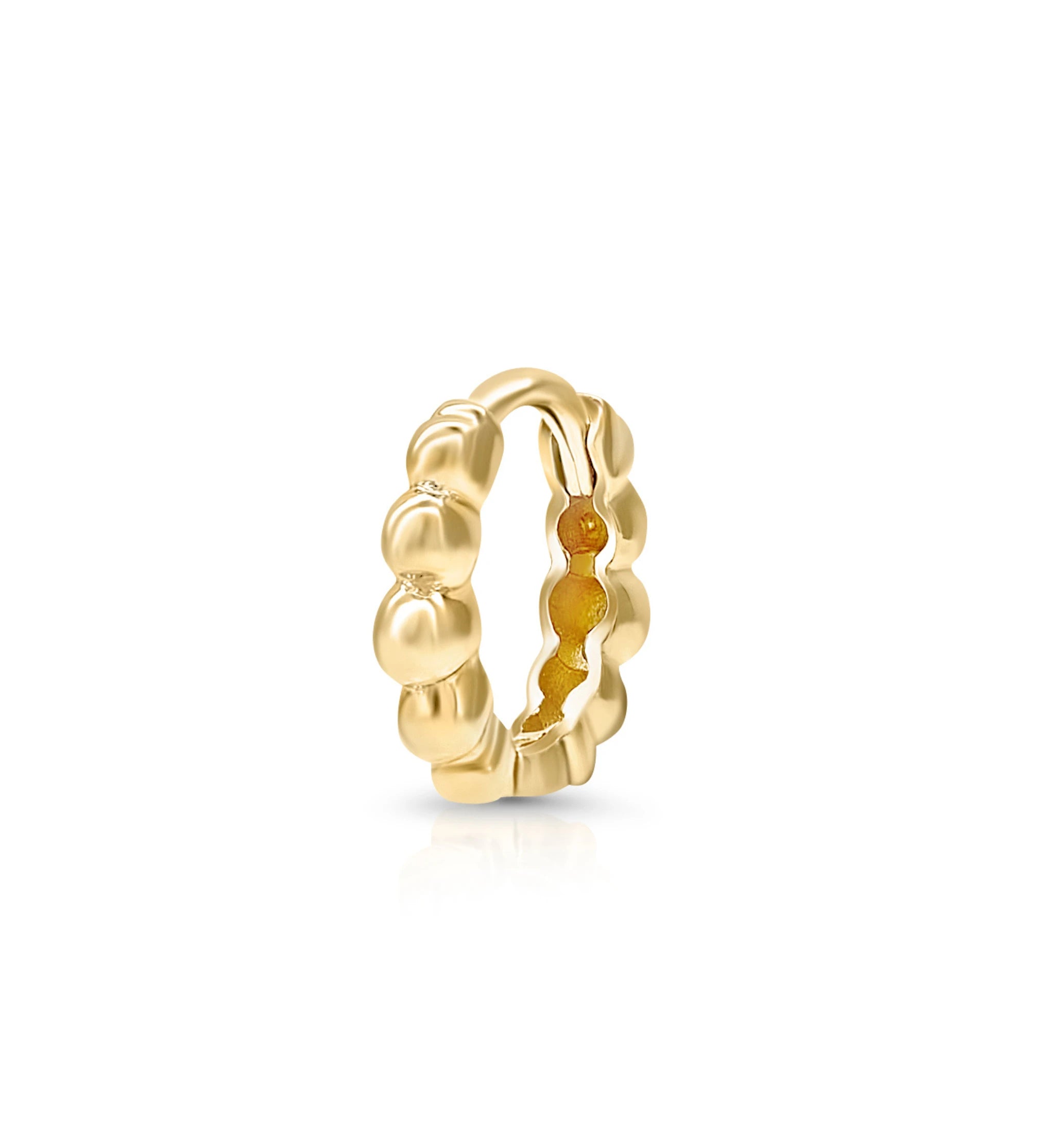 Gold Ball Huggie