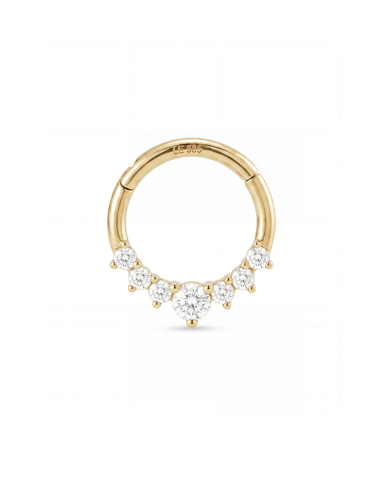 Produktfoto des Kristall Daith in 585 Gold