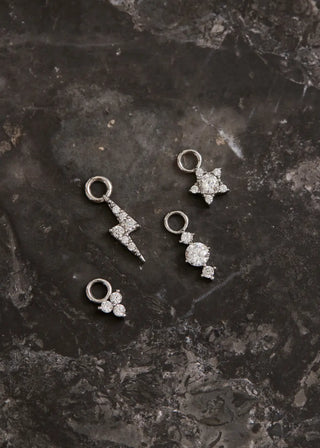 Ohrring Anhänger Weißgold