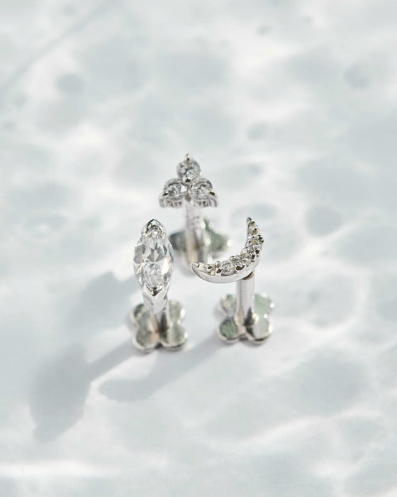 Ohrstecker Weißgold