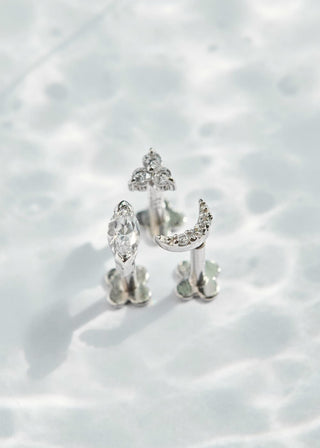 Ohrstecker Weißgold