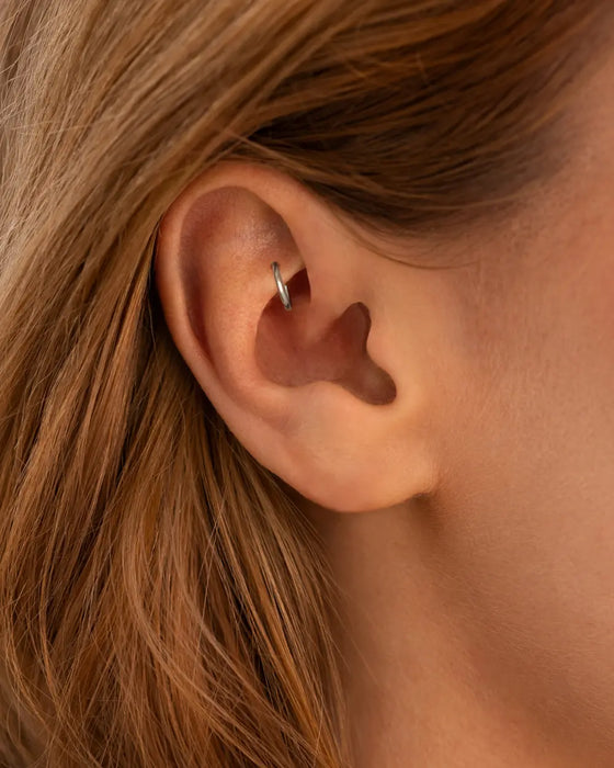 Rook Piercing Weißgold
