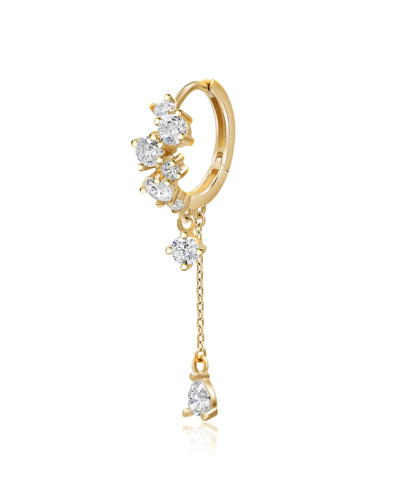 Aurora Creole aus 585er Gold mit feiner Kette
