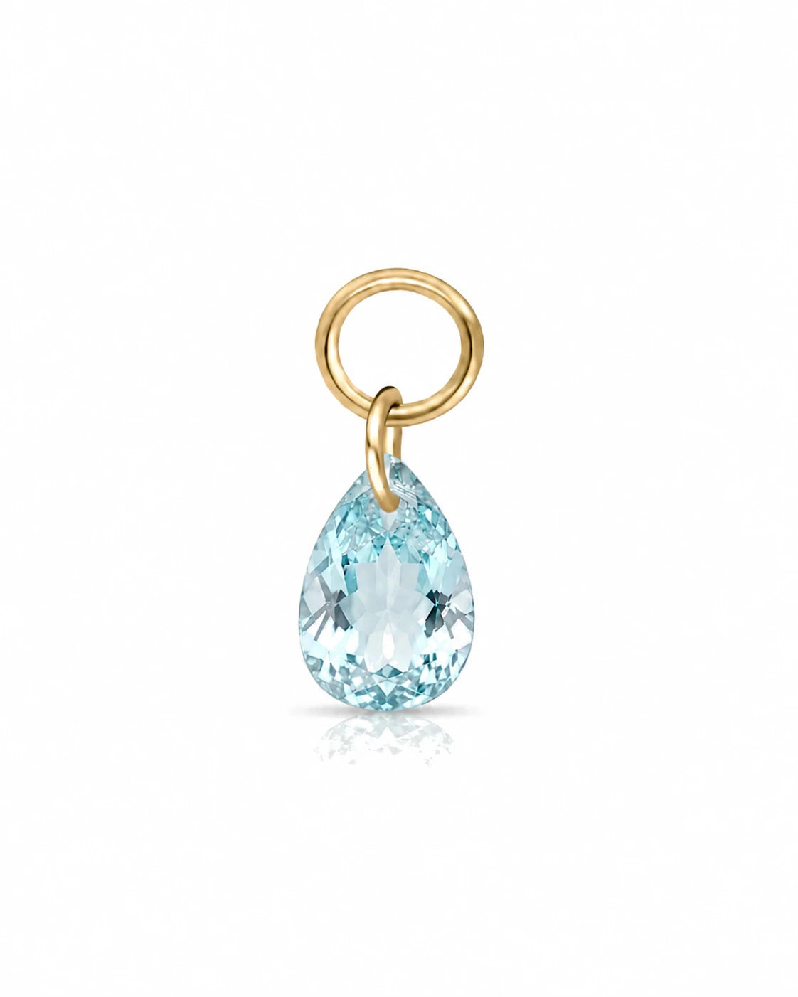 Blauer Topas Anhänger in 585 Gelbgold