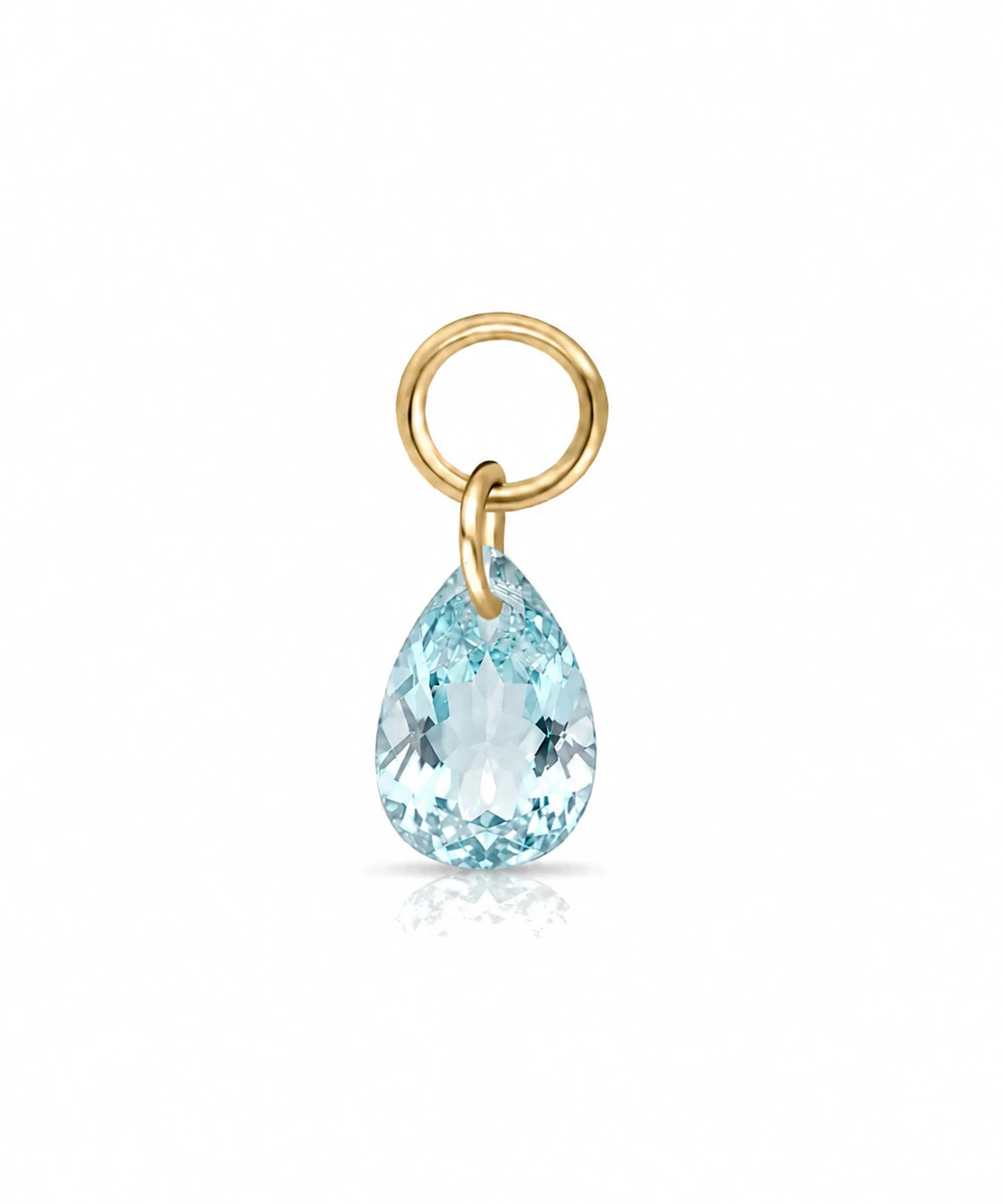 Blauer Topas Anhänger in 585 Gelbgold