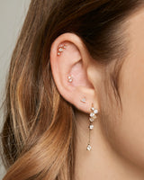 Caelia Helix Stecker aus Echtgold kombiniert im Ear Stack