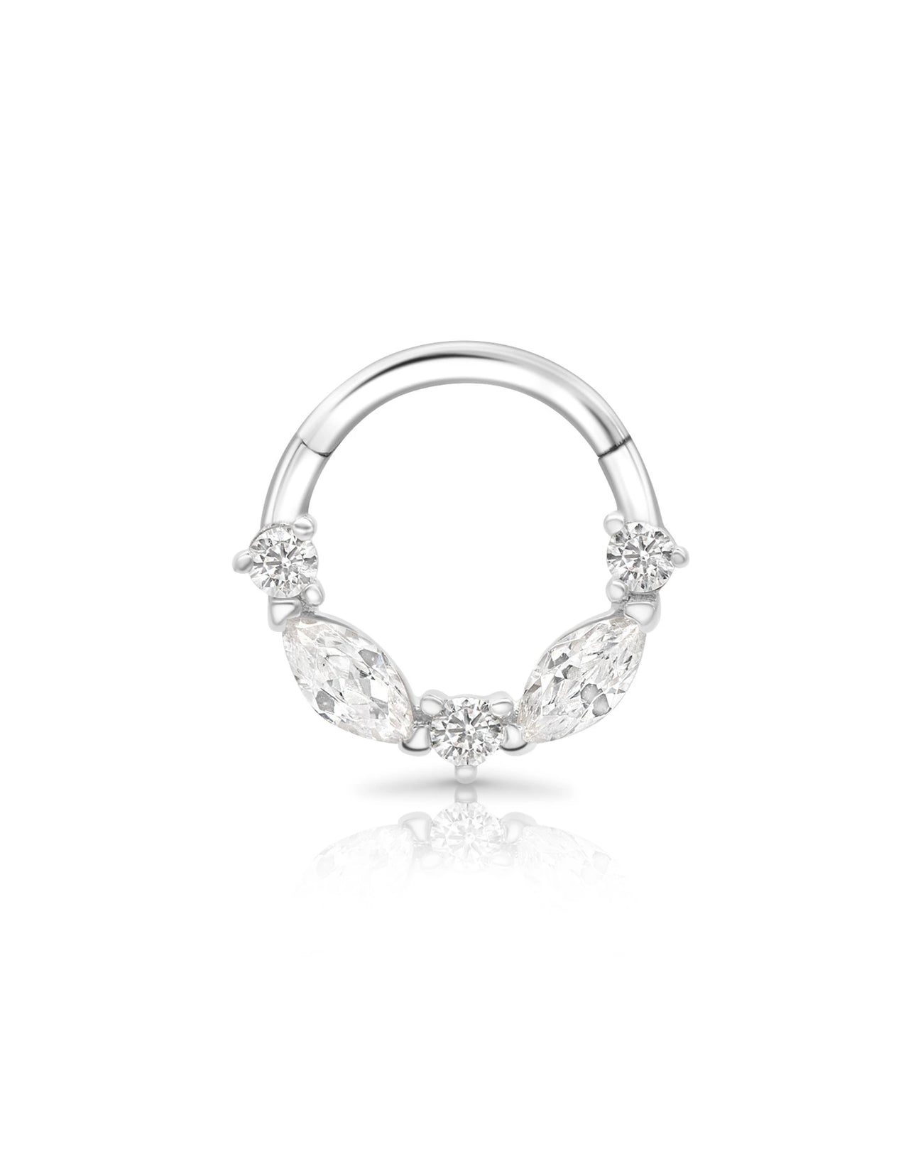 Produktbild des Daith Ring in Weißgold