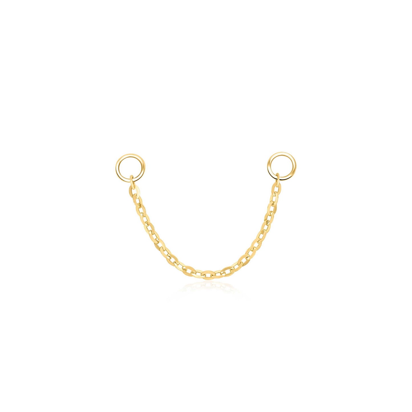 Frontal photo of the Earring Chains Gold