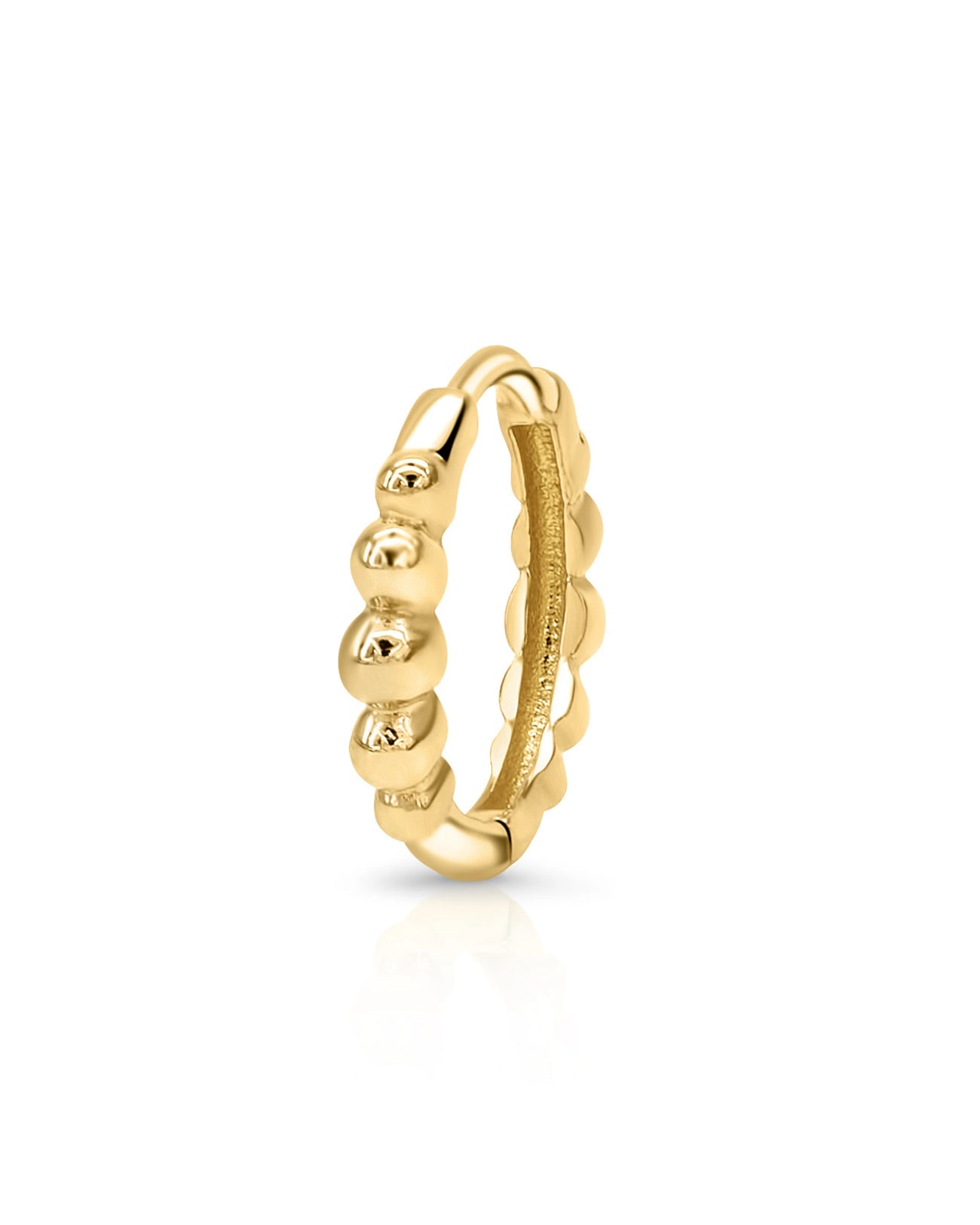Gold Ball Creole in 8 mm aus 585er Gold