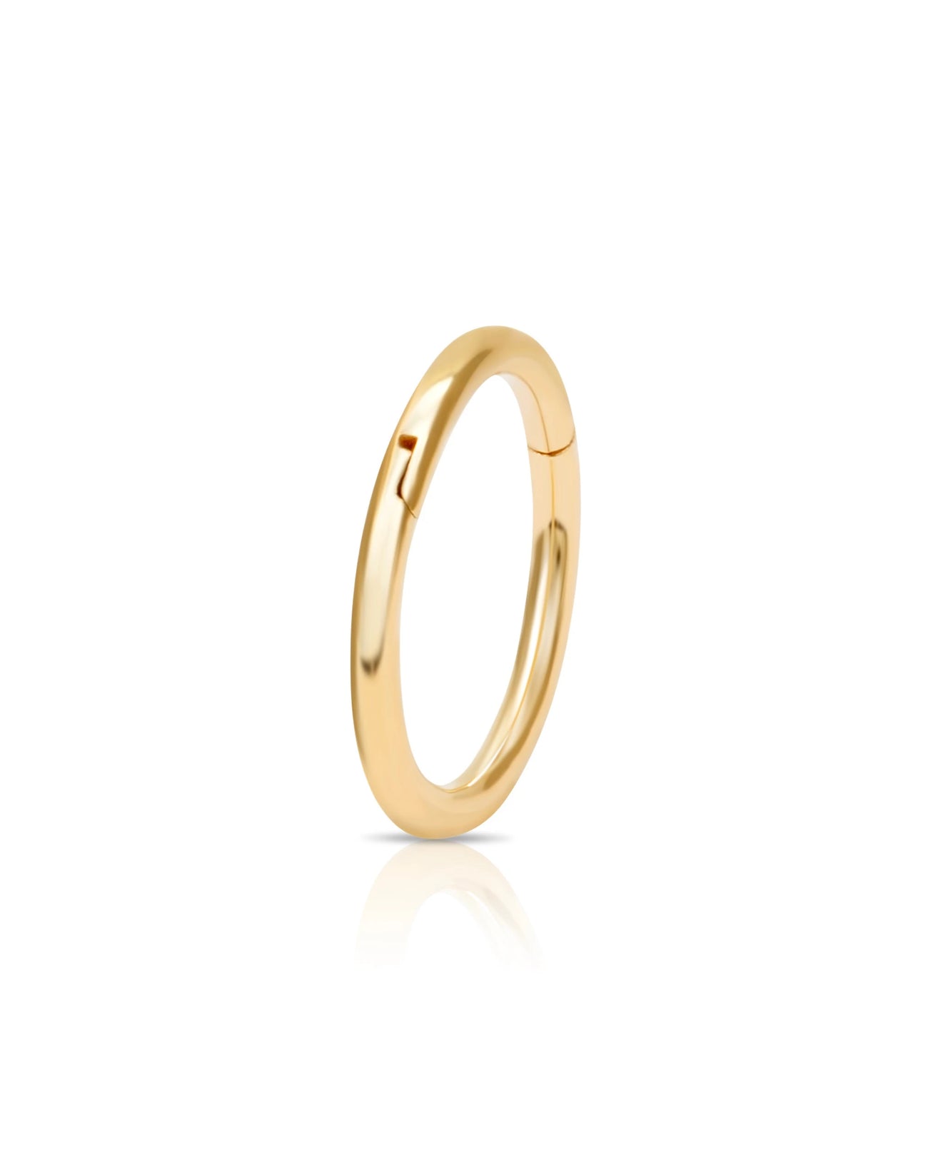 Gold Clicker in 8 mm aus 585er Gelbgold