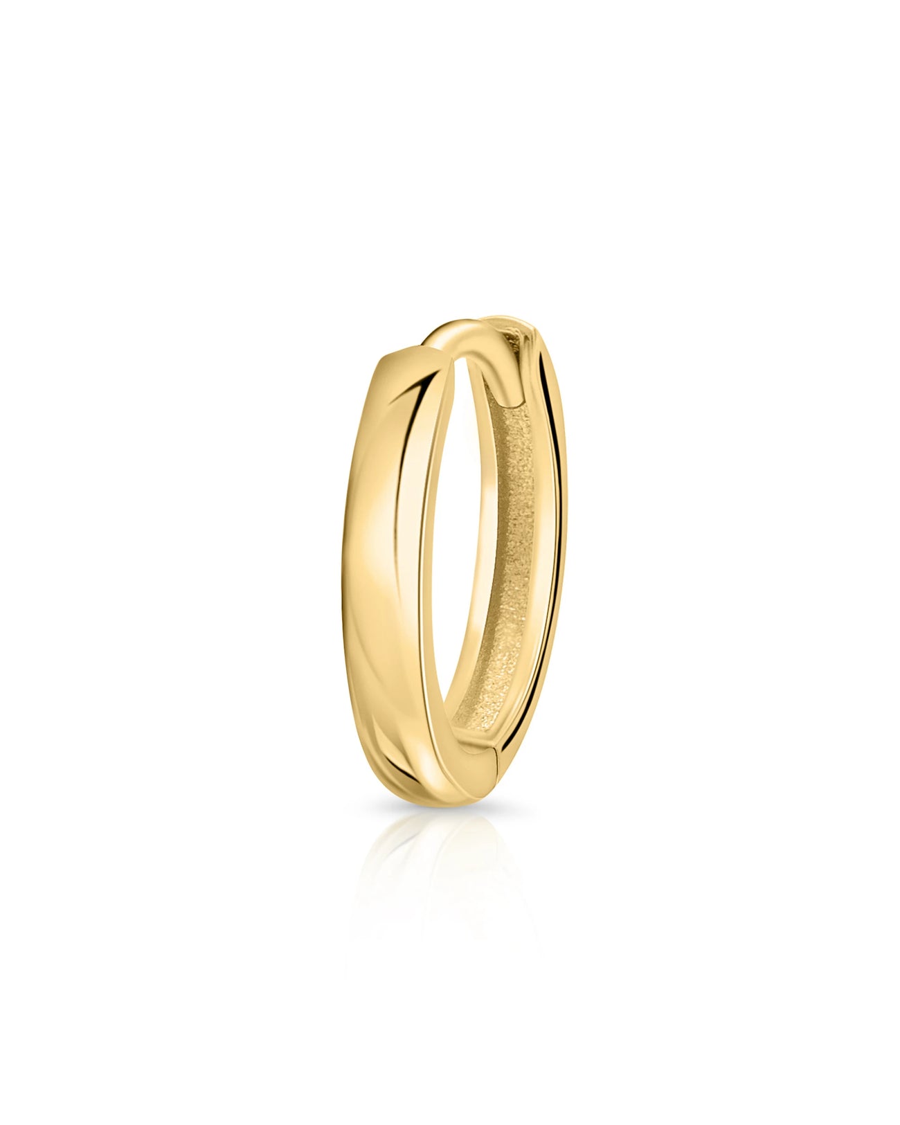 Gold Creole in 8 mm aus 585er Gelbgold
