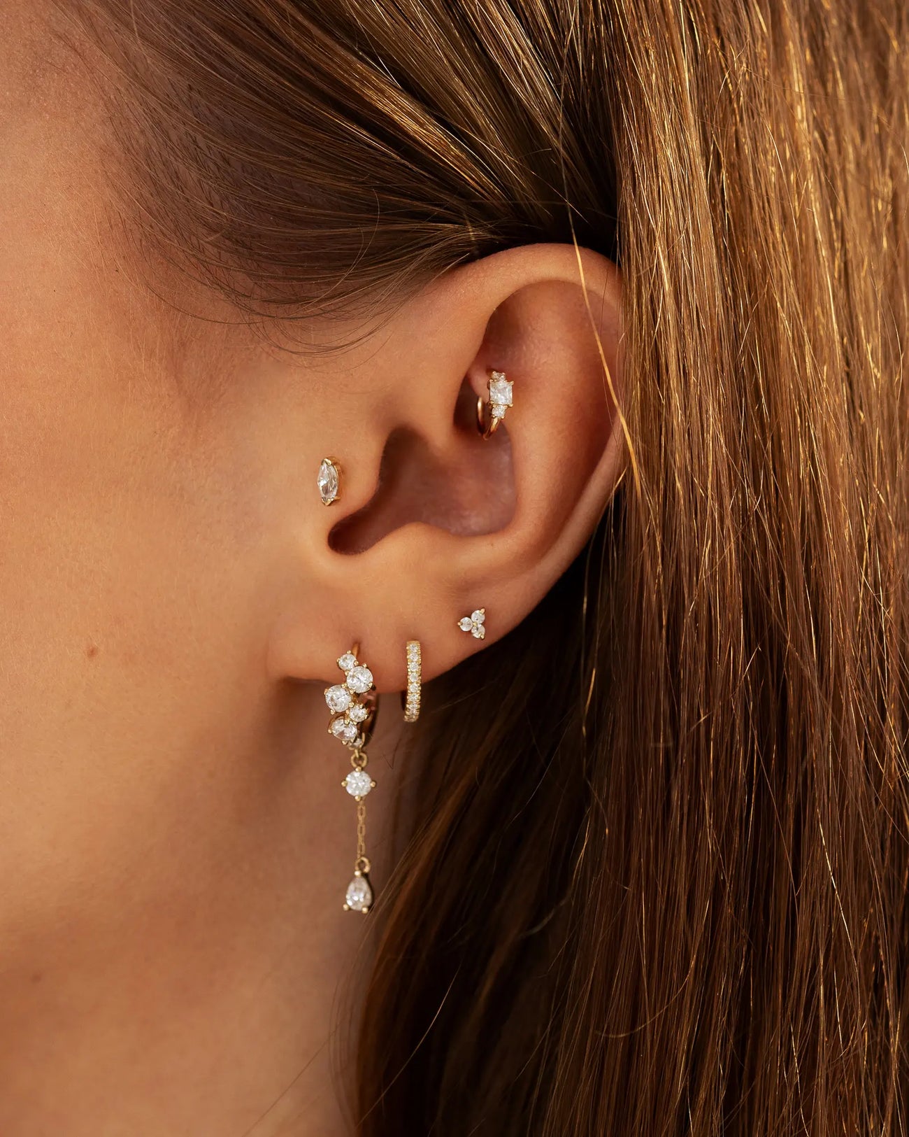 Princess Clicker kombiniert in einem Ear Stack