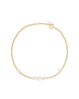 Feines Kristall Armband in Gold