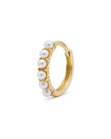 Produktfoto der Perlen Creole in 10mm aus 585 Gold