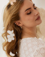 Schmetterling Anhänger Gold an Model