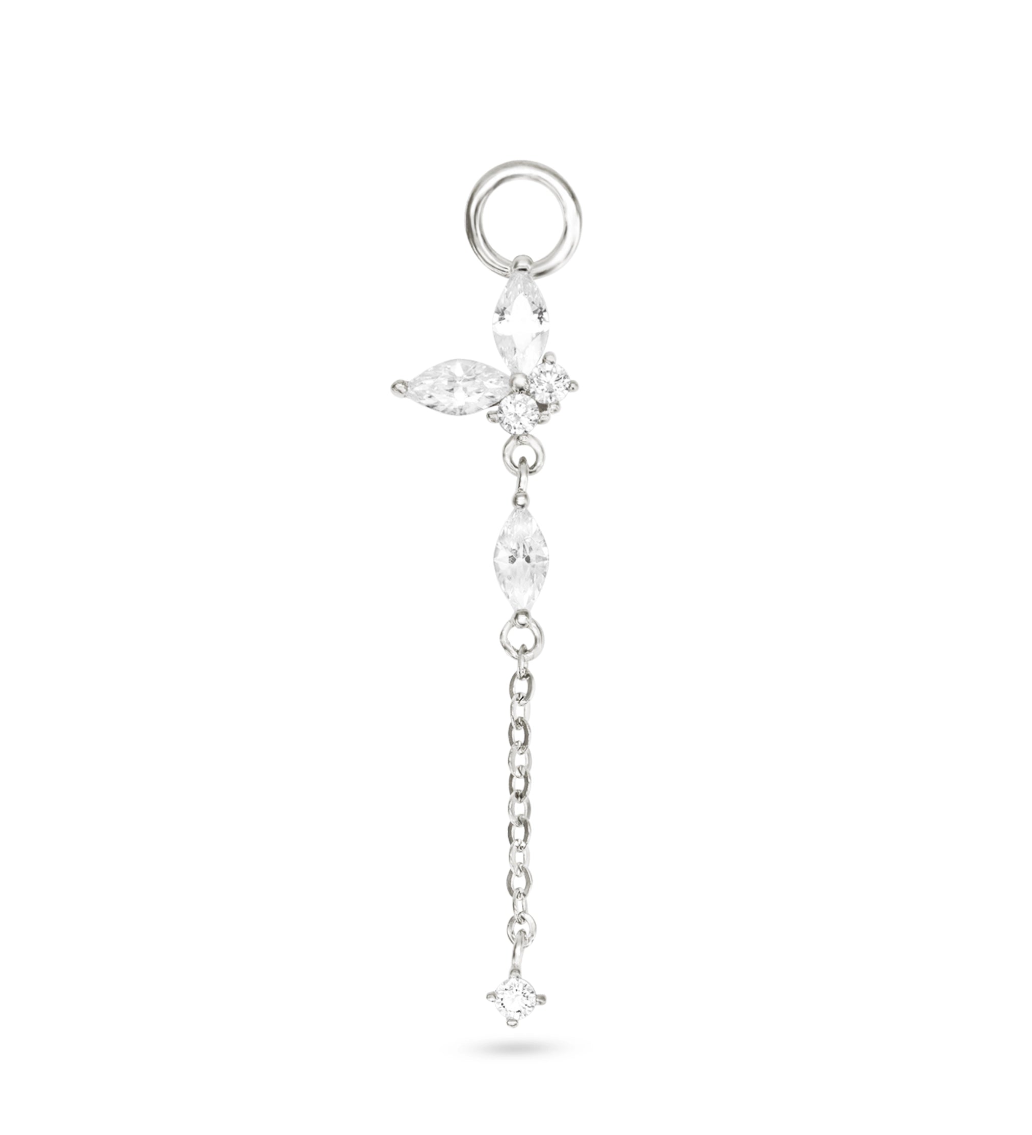 Product photo butterfly pendant white gold