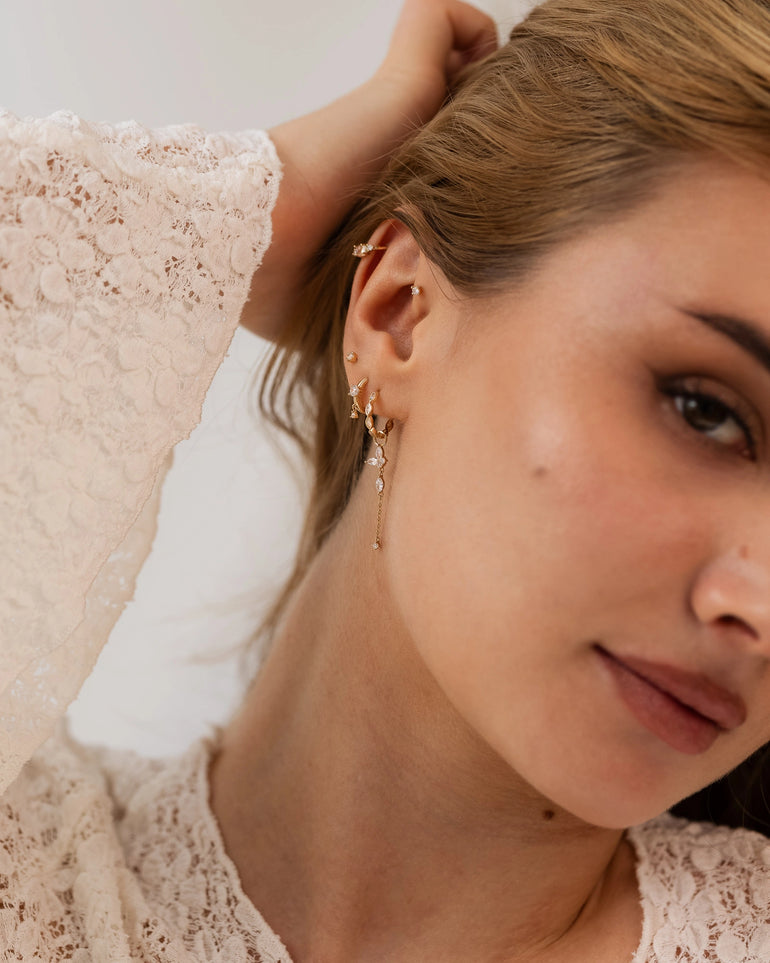 Schmetterling Anhänger aus 585 Gold an Model